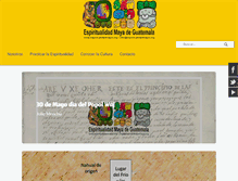 Tablet Screenshot of espiritualidadmaya.org